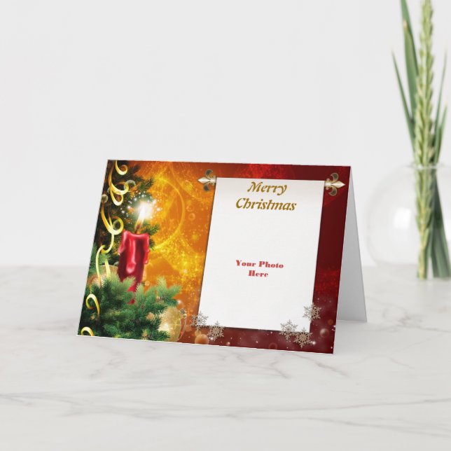 Julljus, fotoport i Ram Helgkort (Framsida)