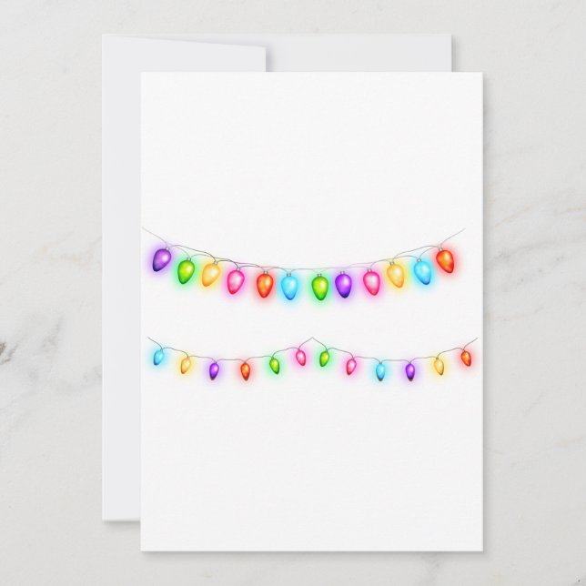 Julljus-Helgdag Julkort (Framsida)