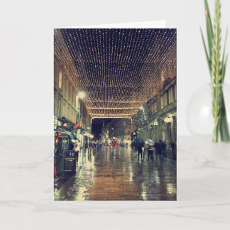 Julljus i Glasgow, Skottland Helgkort