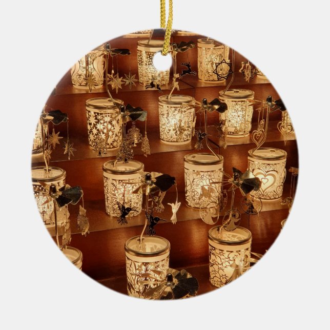 Julljus Julgran prydnadsföremål Julgransprydnad Keramik (Framsidan)