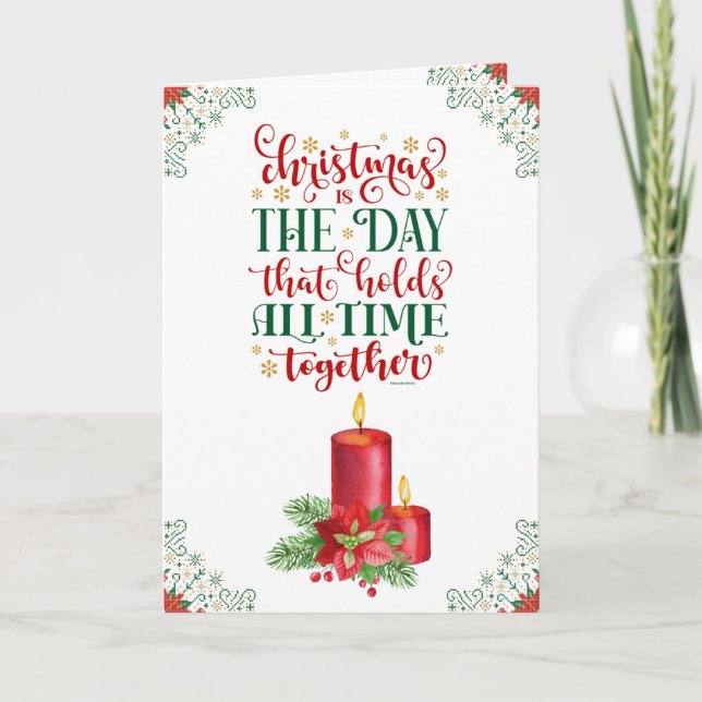 Julljus Julhälsningar kort (Framsida)