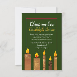 Julljus - ljus - ljus guld art inbjudningar