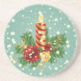 Julljus och Snöflingor Underlägg Sandsten