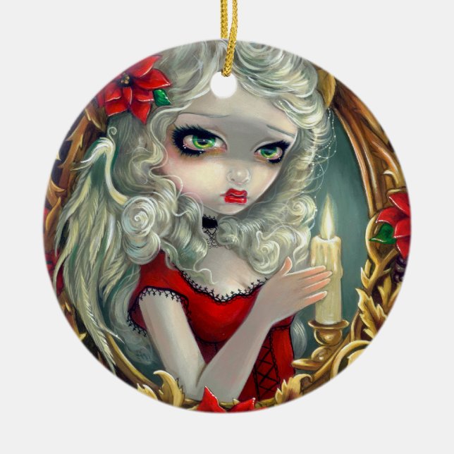 "Julljus" prydnad Julgransprydnad Keramik (Framsidan)