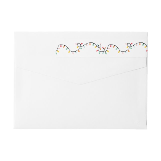 Julljus roligt, färgstark modern etikettband (Baksidan)