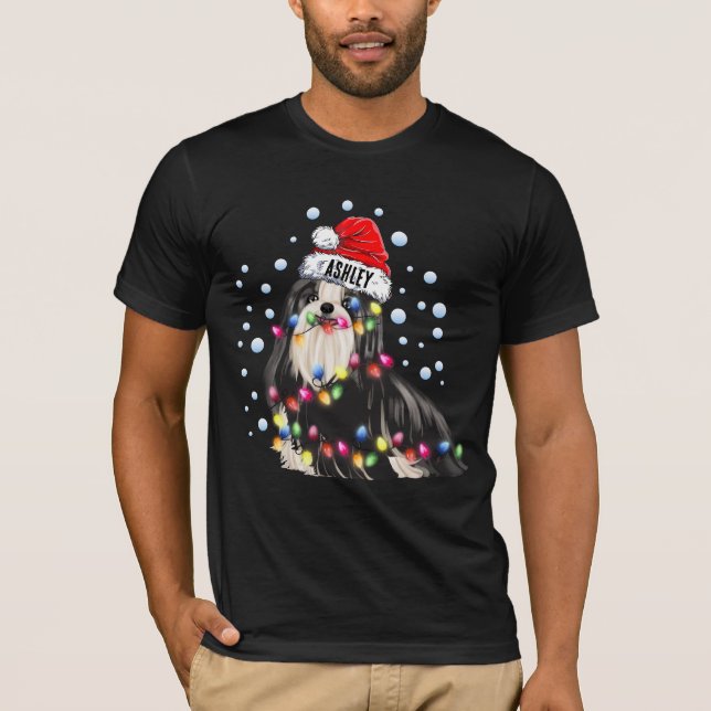 Julljus Shih tzu Hund Puppy T Shirt (Framsida)