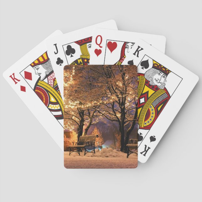 Julljusparken Benches Casinokort (Baksidan)