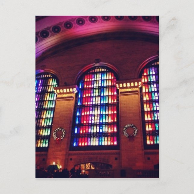 Julljusshow i Grand Central Station, NYC Helg Vykort (Framsida)