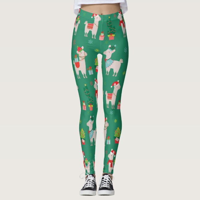 JulLlamas Leggings (Framsida)