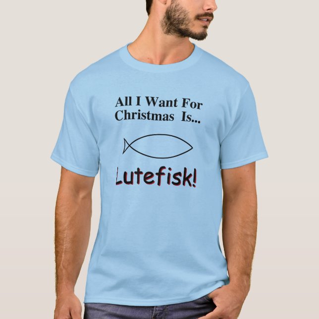 JulLutefisk T-tröja T-shirt (Framsida)