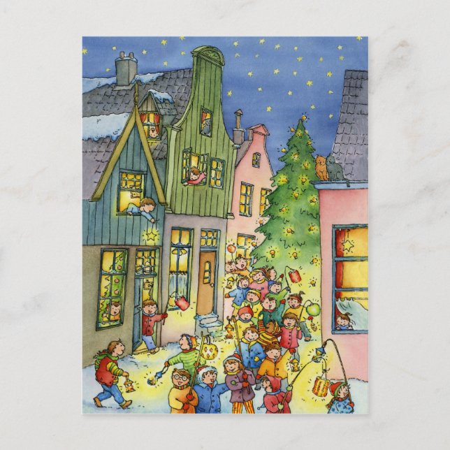 Jullyktavykort Helg Vykort (Framsida)