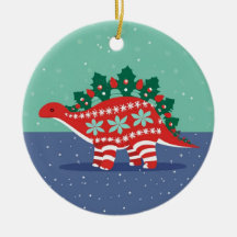 Jullyktor lysande Stegosaurus-ornament