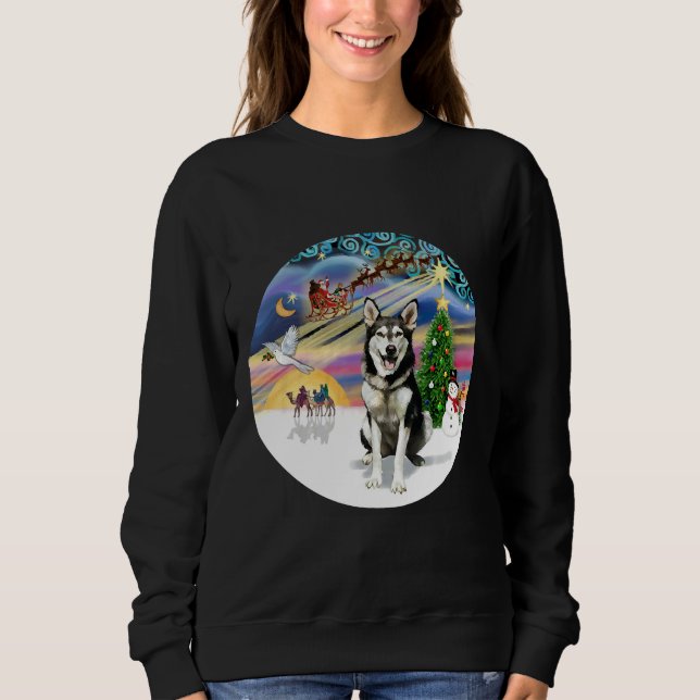Julmagasin med Alaska Husky T Shirt (Framsida)