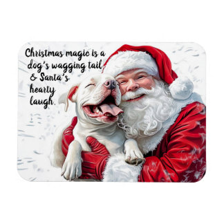 Julmagi är en Hund Wagging Svan och Santa Magnet