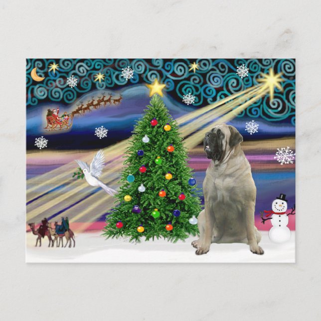 Julmagic Bull Mastiff #11 Helg Vykort (Framsida)