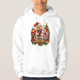 Julmagin – Mysig Golden Retriever & Katt Hoodie