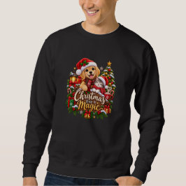 Julmagin – Söt Vintage Julhund Lång Ärmad Tröja