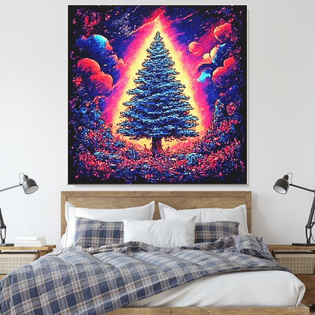 Julmagisk konsttryck canvastryck (Insitu (sovrum))