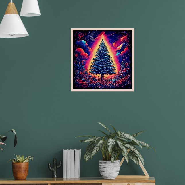 Julmagisk konsttryck poster (Vardagsrum 1)