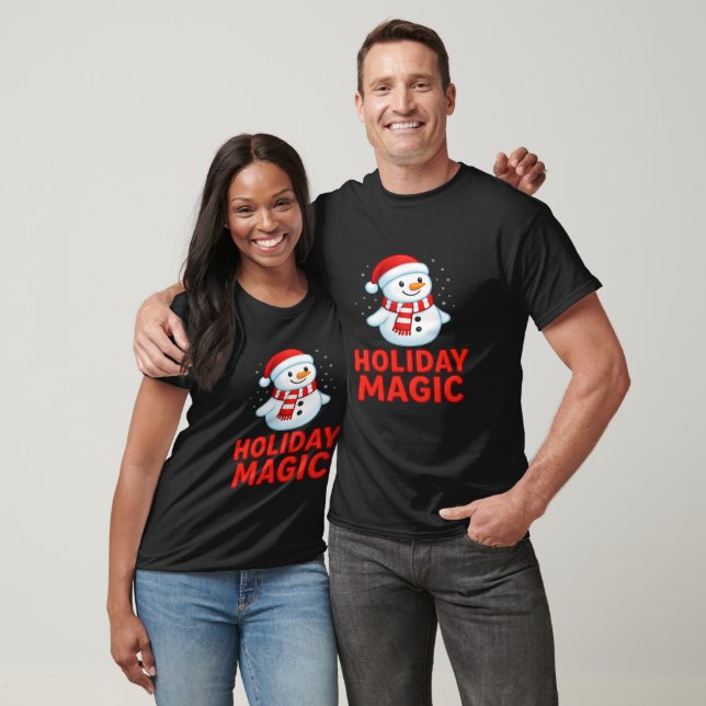 Julmagisk Snömannen Julpresent T-Shirt (Unisex)
