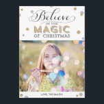 Julmagiska Helgdag - Fotoport - Vitt Julkort<br><div class="desc">Fira säsongen med detta moderna och snyggt helgdag-kort från Berry Berry Sweet. Besök WWW.BERRYBERRYSWEET.COM om du vill ha mer helgdag för snyggt.</div>