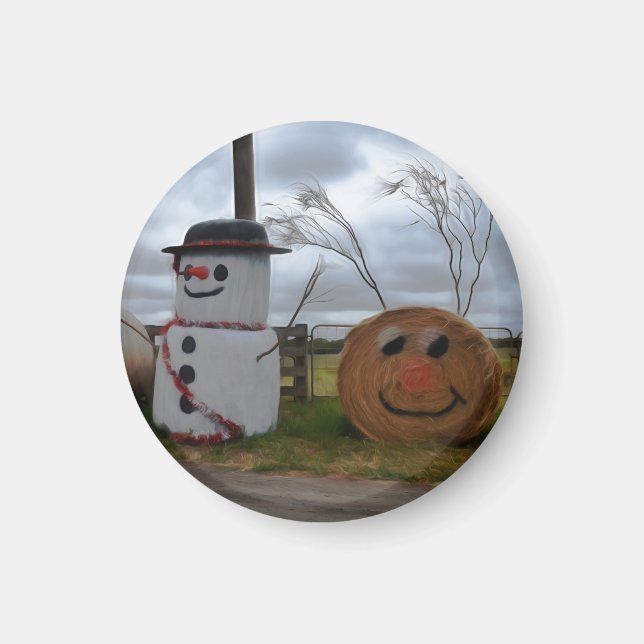 Julmagnet i jordbrukshus magnet (Framsidan)