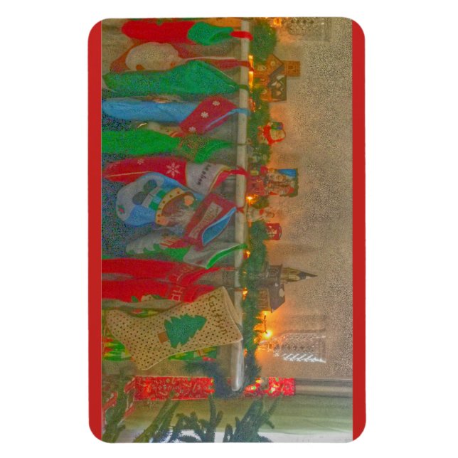 Julmagnet - Lager som hänger ihop med Skorsten Magnet (Vertikal)