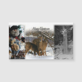 Julmagnet - Santa/Hjort/Falls