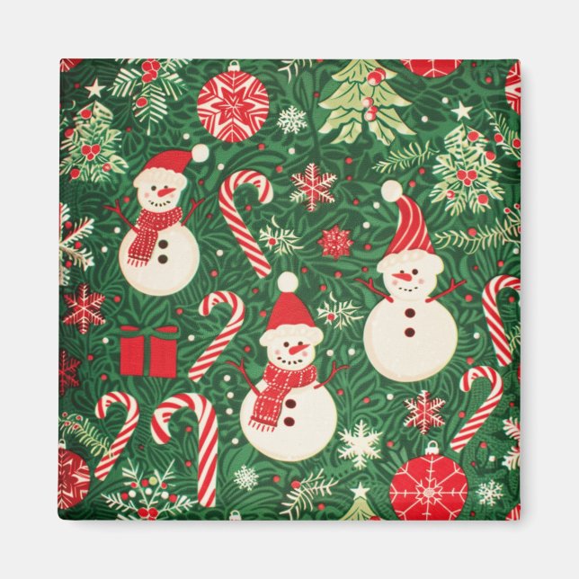 Julmagneter - Festive Fridge Decor & Helgdag Magnet (Framsidan)