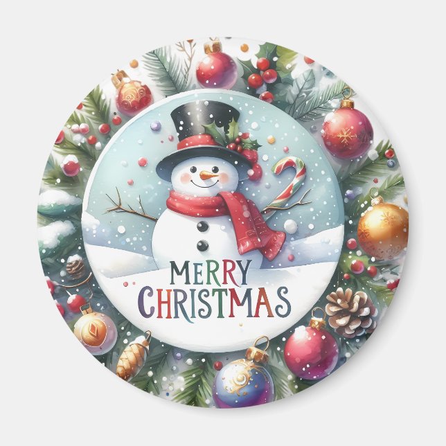 Julmagneter - Festive Fridge Decor & Helgdag Magnet (Framsidan)