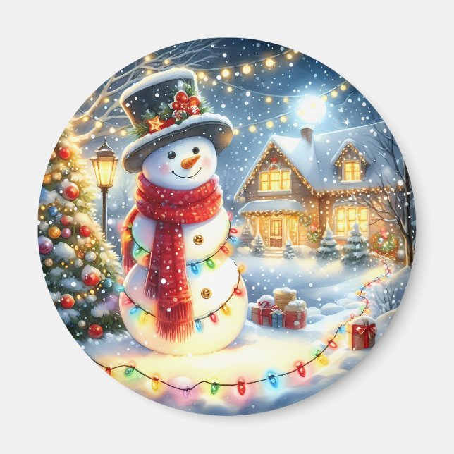 Julmagneter - Festive Fridge Decor & Helgdag Magnet (Framsidan)