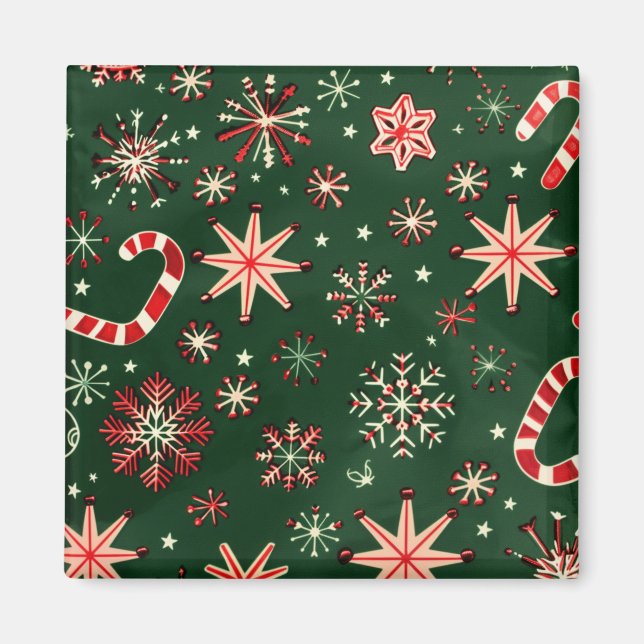 Julmagneter - Festive Fridge Decor & Helgdag Magnet (Framsidan)