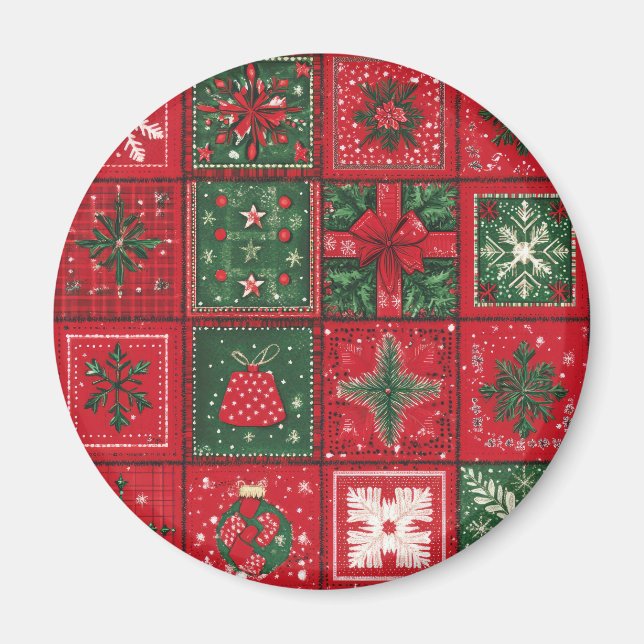 Julmagneter - Festive Fridge Decor & Helgdag Magnet (Framsidan)