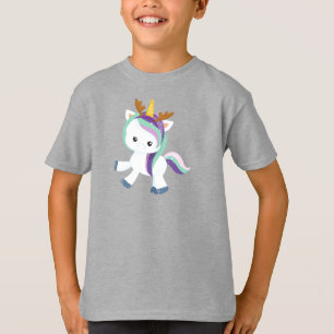 Julmajs, Cute Unicorn, Antlers, Julafton T Shirt