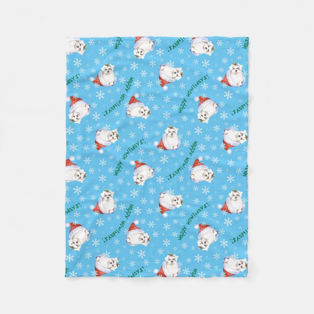 Julmaltesiska Fleecefilt (Framsidan)