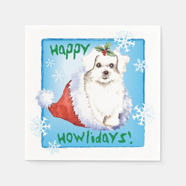 Julmaltesiska Pappersservett (Framsidan)