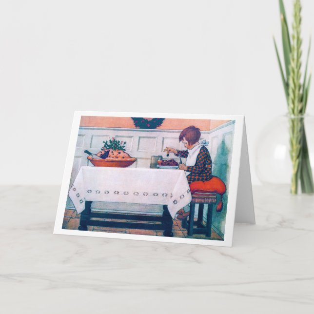 Julmåltid Jessie Willcox Smith Kort (Framsida)