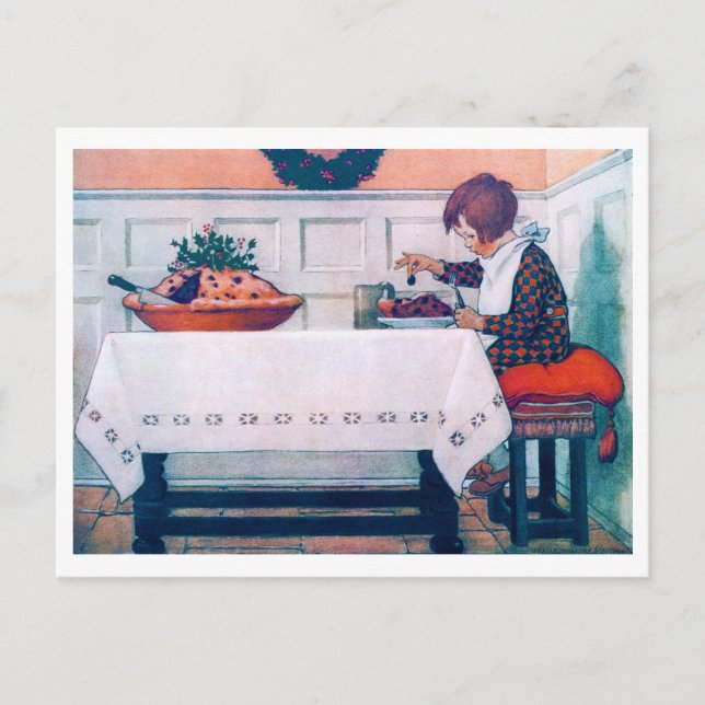 Julmåltid Jessie Willcox Smith Vykort (Framsida)