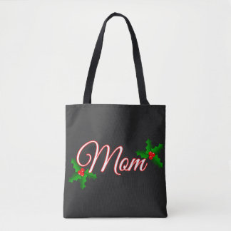 Julmamma Röd Julbär Festiv Present till Mamma Tygkasse