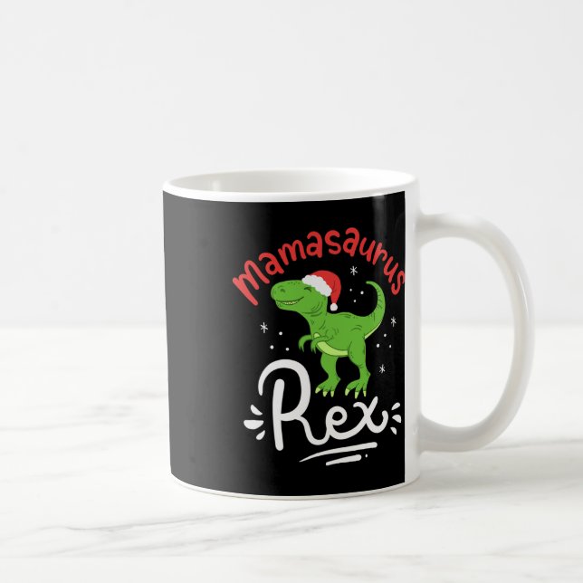 Julmamma Saurus Rex Dinosaur Moder Xmas  Kaffemugg (Höger)