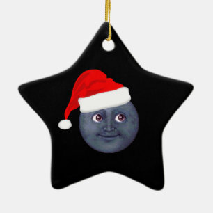 JulmåneEmoji prydnadar Julgransprydnad Keramik
