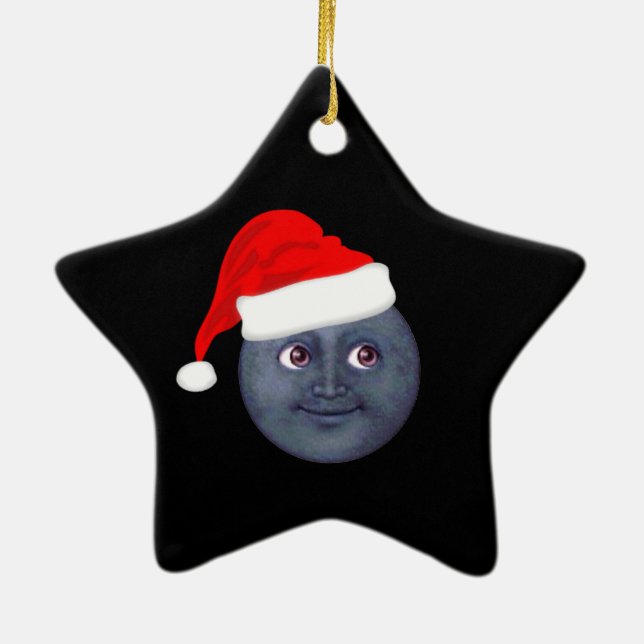JulmåneEmoji prydnadar Julgransprydnad Keramik (Baksidan)