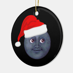 JulmåneEmoji prydnadar Julgransprydnad Keramik