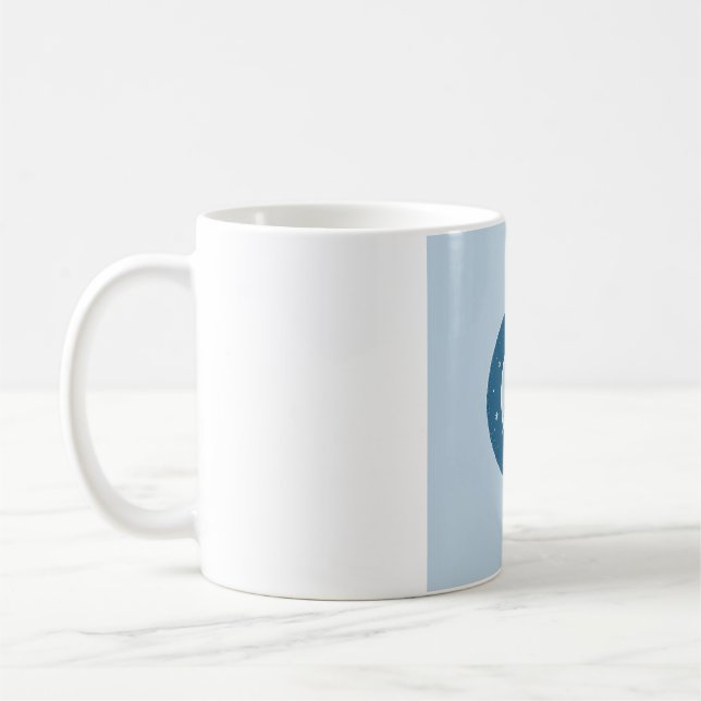Julmånefas Mugg - Icy & Silver (Vänster)