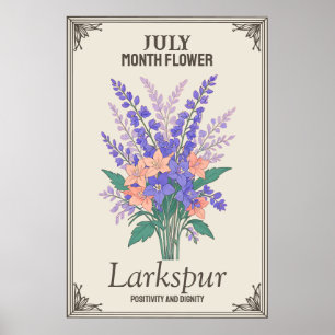Julmånsblomma Poster