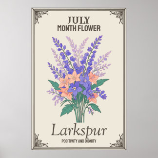 Julmånsblomma Poster