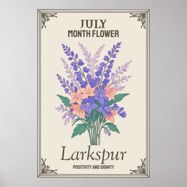 Julmånsblomma Poster (Framsidan)