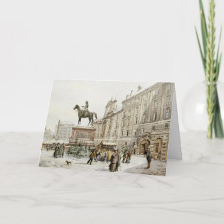 Julmarknaden i Am Hof Wien Helgkort