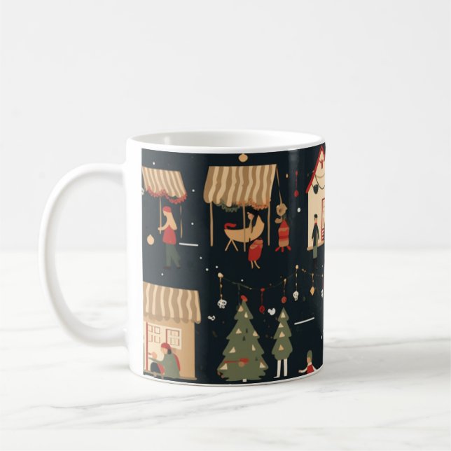 Julmarknaden Mönster Mugg (Vänster)
