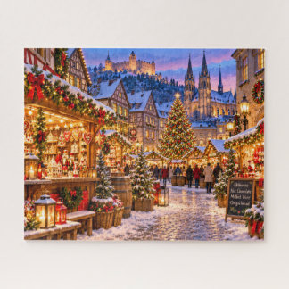Julmarknadsby Pussel